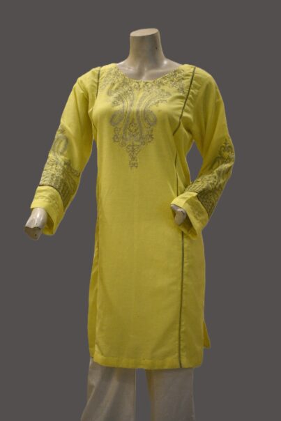 1 Piece Cotton Shirt-Embroidered (Pret) - Image 2
