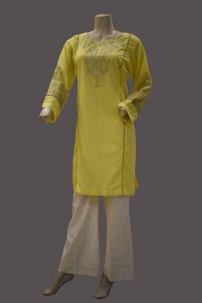 1 Piece Cotton Shirt-Embroidered (Pret)