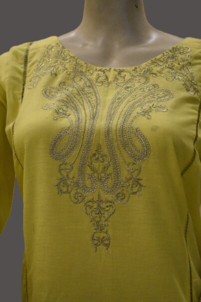 1 Piece Cotton Shirt-Embroidered (Pret) - Image 3