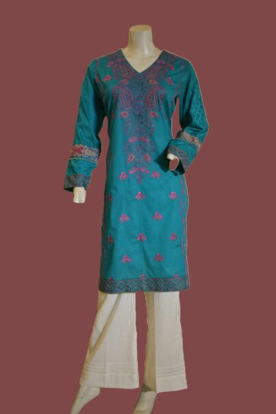 1 Piece Cotton Shirt-Embroidered (Pret)